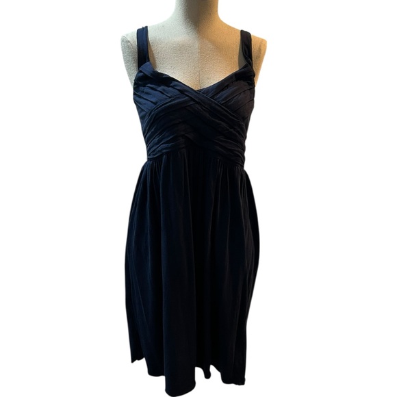 Brooklyn Industries Navy Blue Fit & Flare Dress Medium - Picture 5 of 8